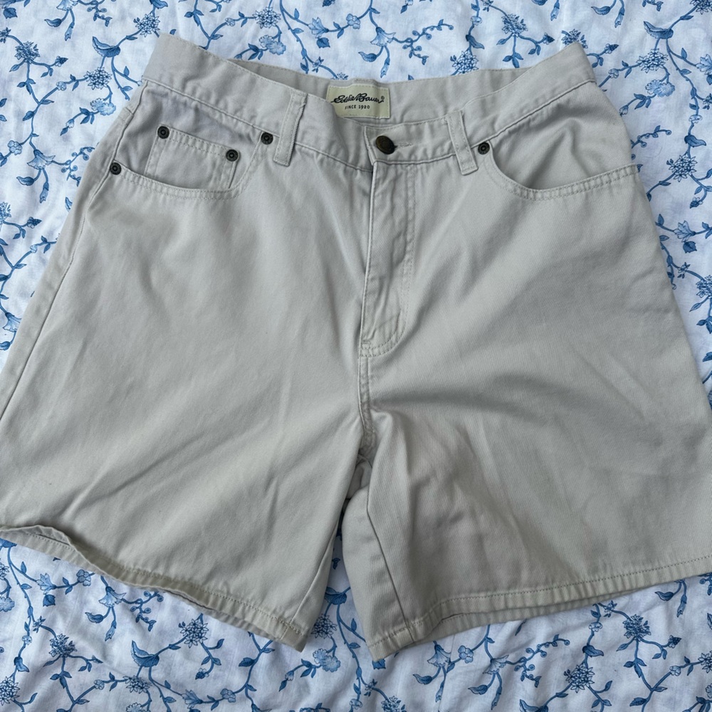 Eddie Bauer Women's 100% Cotton Light Tan Shorts